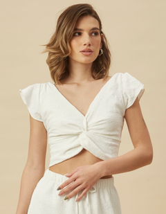 Blusa Lore Blanco Labrado