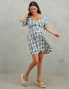 Vestido Lisi Azul Print