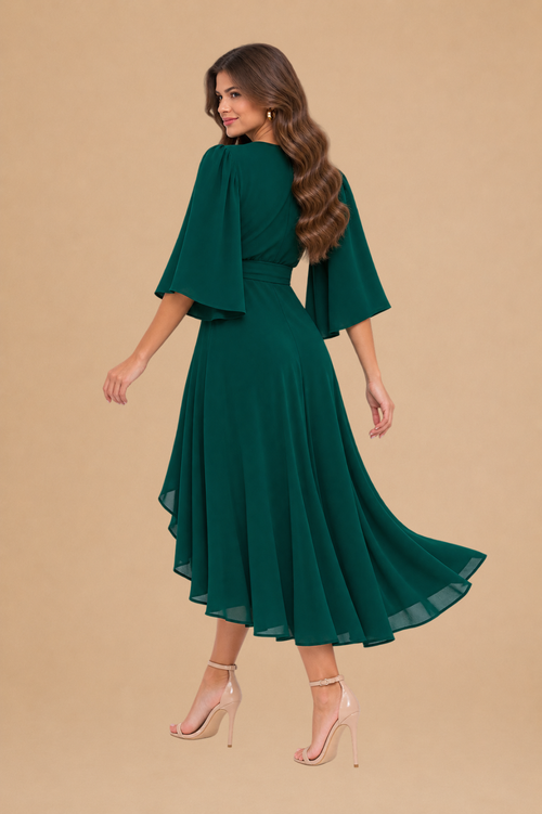 Vestido Majo Verde Botella