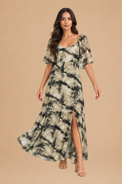 Vestido Aixa Verde Print