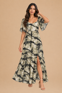 Vestido Aixa Verde Print