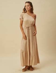 Vestido Agustina Nude Lunares