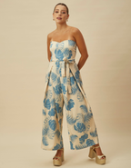 Enterizo Fonseca Celeste Print