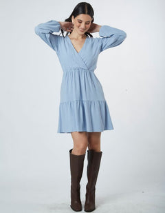 Vestido Romina Celeste