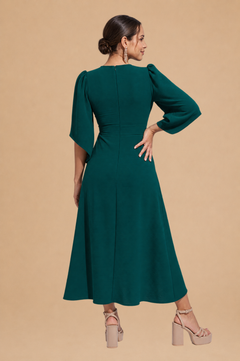 Vestido Majo Verde Botella