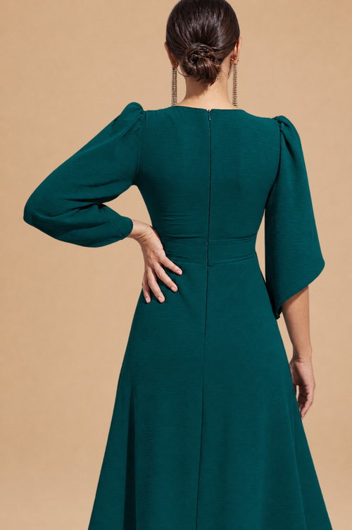 Vestido Majo Verde Botella