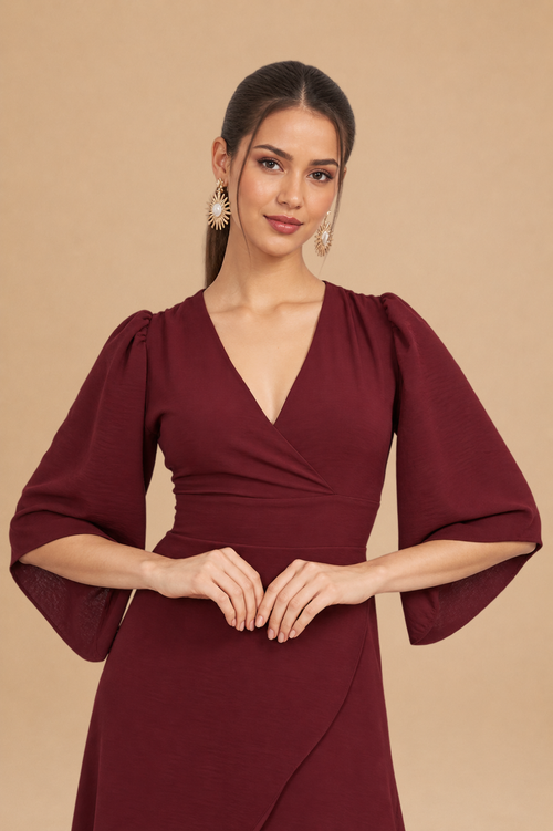 Vestido Majo Guinda