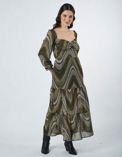 Vestido Nadia Verde Print