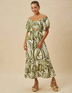 Vestido Marcela Verde Print