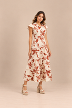 Vestido Belgica Marrón Print