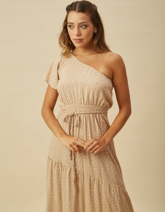 Vestido Agustina Nude Lunares