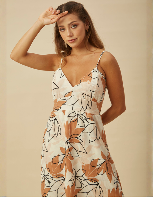 Vestido Jessica Blanco Print