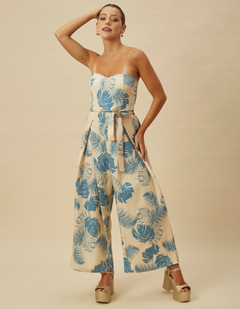 Enterizo Fonseca Celeste Print