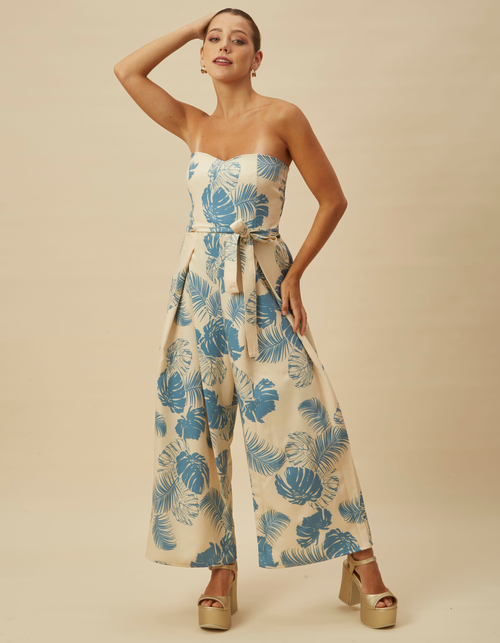 Enterizo Fonseca Celeste Print