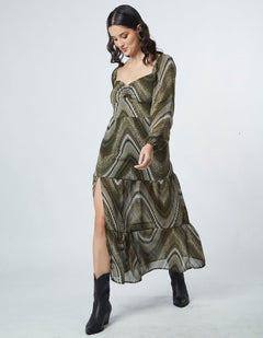 Vestido Nadia Verde Print