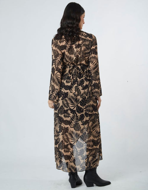 Vestido Bela Marrón Print