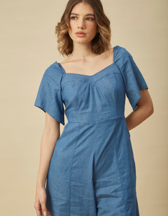 Enterizo Elsa Celeste Denim