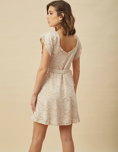 Vestido Noelia Beige Encaje