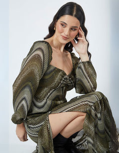 Vestido Nadia Verde Print