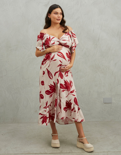 Vestido Marcela Rojo Print