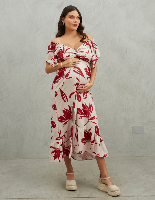 Vestido Marcela Rojo Print