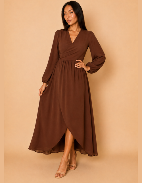 Vestido Isabella Marron