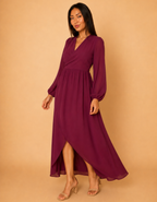 Vestido Isabella Guinda