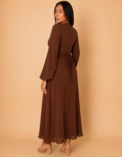 Vestido Isabella Marron