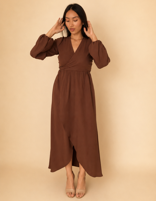 Vestido Isabella Marron
