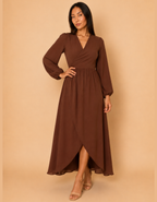 Vestido Isabella Marron