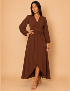 Vestido Isabella Marron