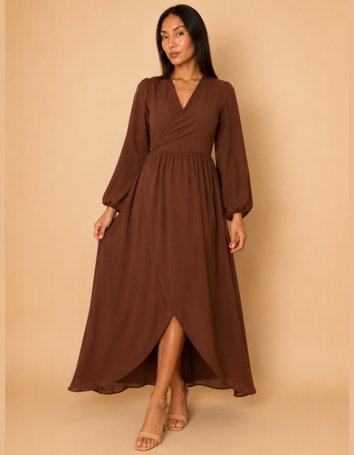 Vestido Isabella Marron
