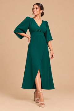 Vestido Majo Verde Botella