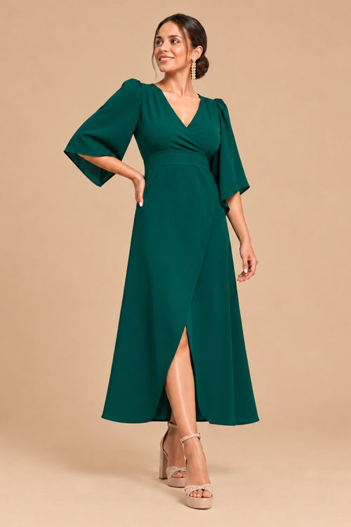 Vestido Majo Verde Botella