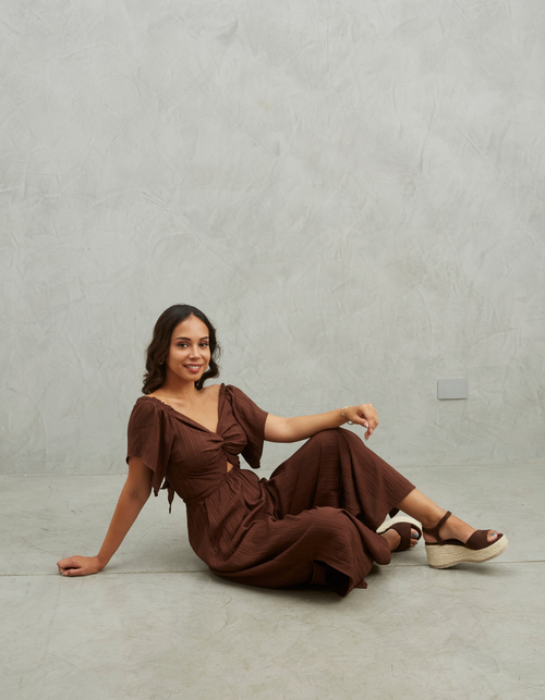 Enterizo Maldivas Marrón