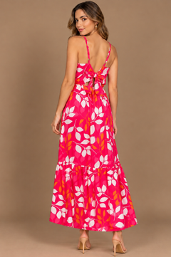 Vestido Positano Fucsia Print