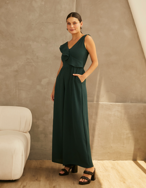 Enterizo Pame Verde Militar