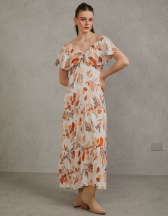 Vestido Paris Naranja Print