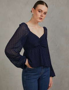 Blusa Videl Azul Noche