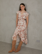 Vestido Eva Camel Print