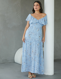Vestido Paris Celeste Print