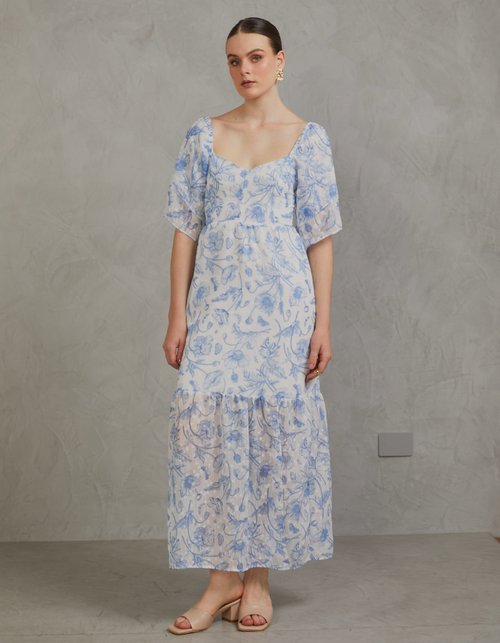 Vestido Aixa Azul Print