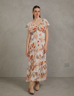 Vestido Paris Naranja Print