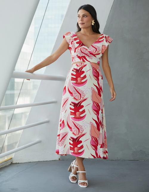 Vestido Fatima Fucsia Print