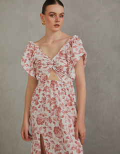 Vestido Marcela Rosa Print