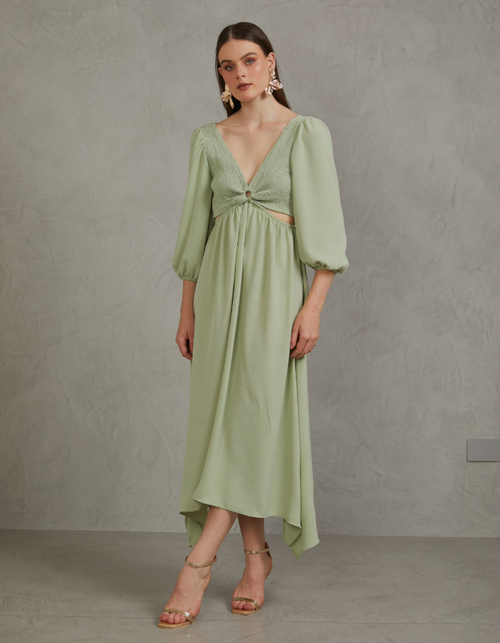 Vestido Silvia Verde Olivo