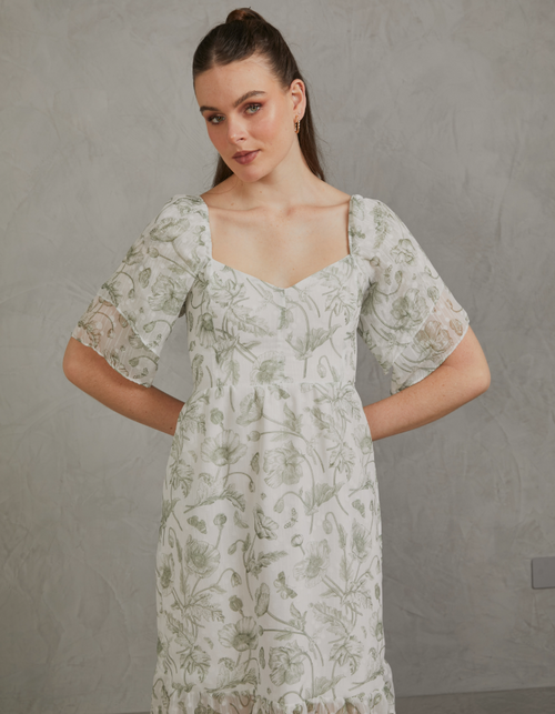 Vestido Aixa Verde Print