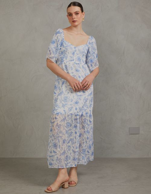 Vestido Aixa Azul Print