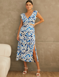 Vestido Fatima Azul Print