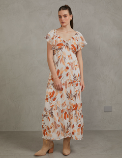 Vestido Paris Naranja Print
